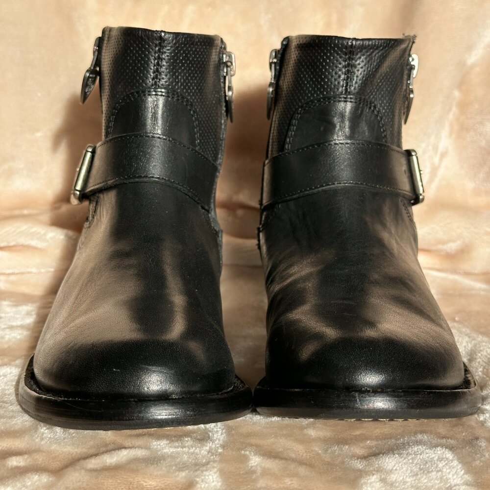 Mark Nason Black Leather Moto Biker Riding Ankle Boots Women's US  6.5 NWOT - Picture 6 of 15